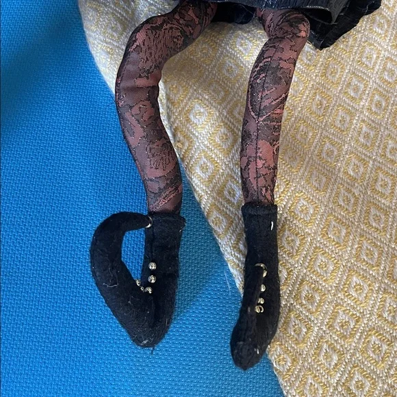 Black and Gold Witch Doll approximately 25” long - Picture 7 of 11